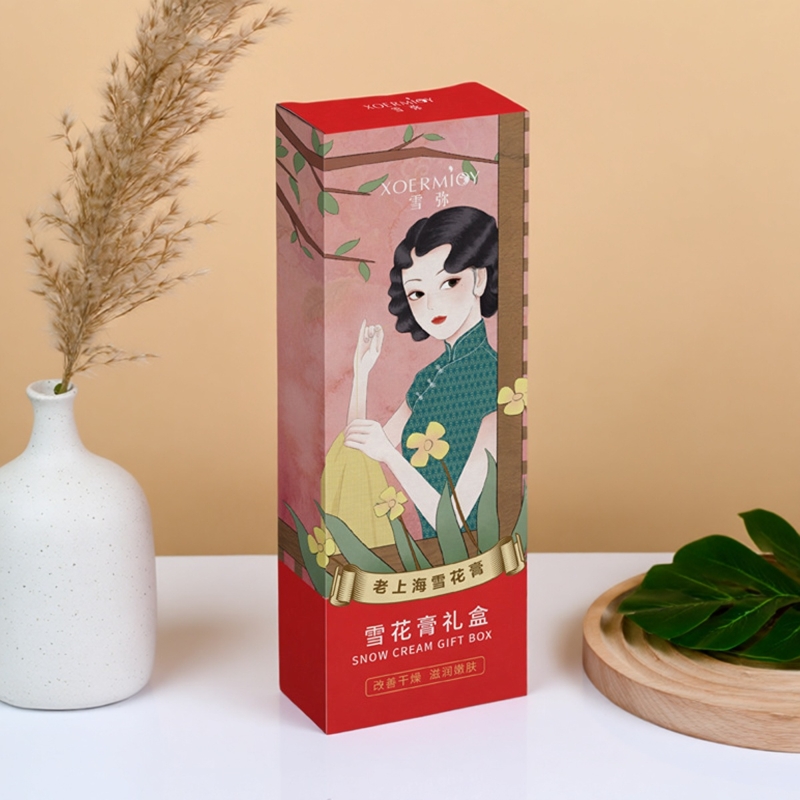 老上海经典国货雪花膏补水保湿小巧便携精美套装礼盒