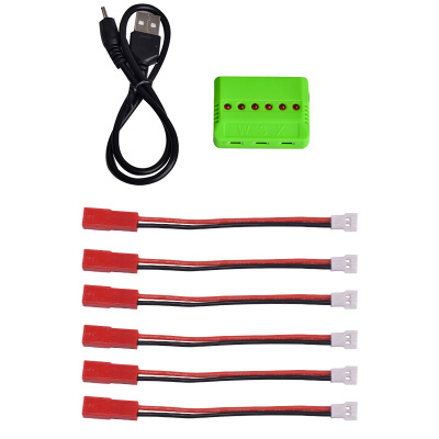 小白头充电器电池一拖四