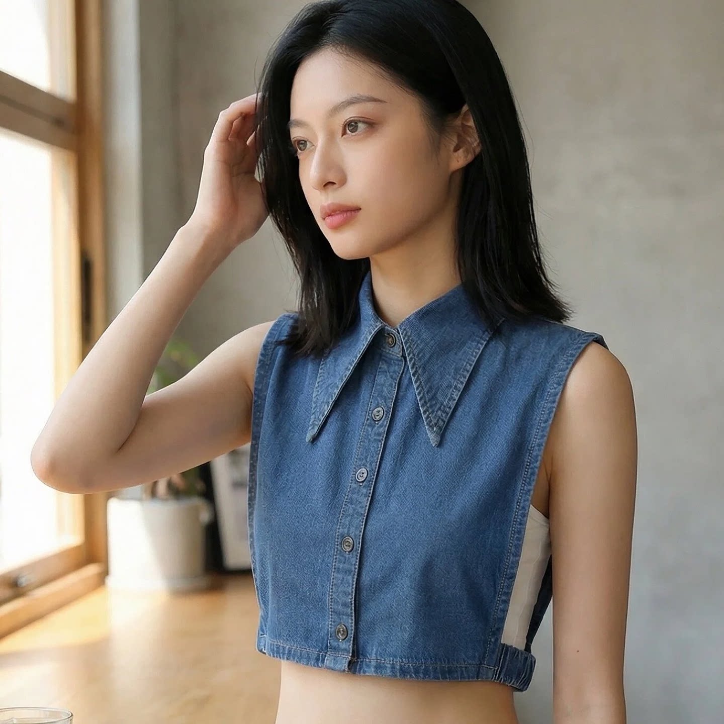 新款春秋冬时尚气质假领女士衬衫衬衣牛仔加大假领经典百搭假领子