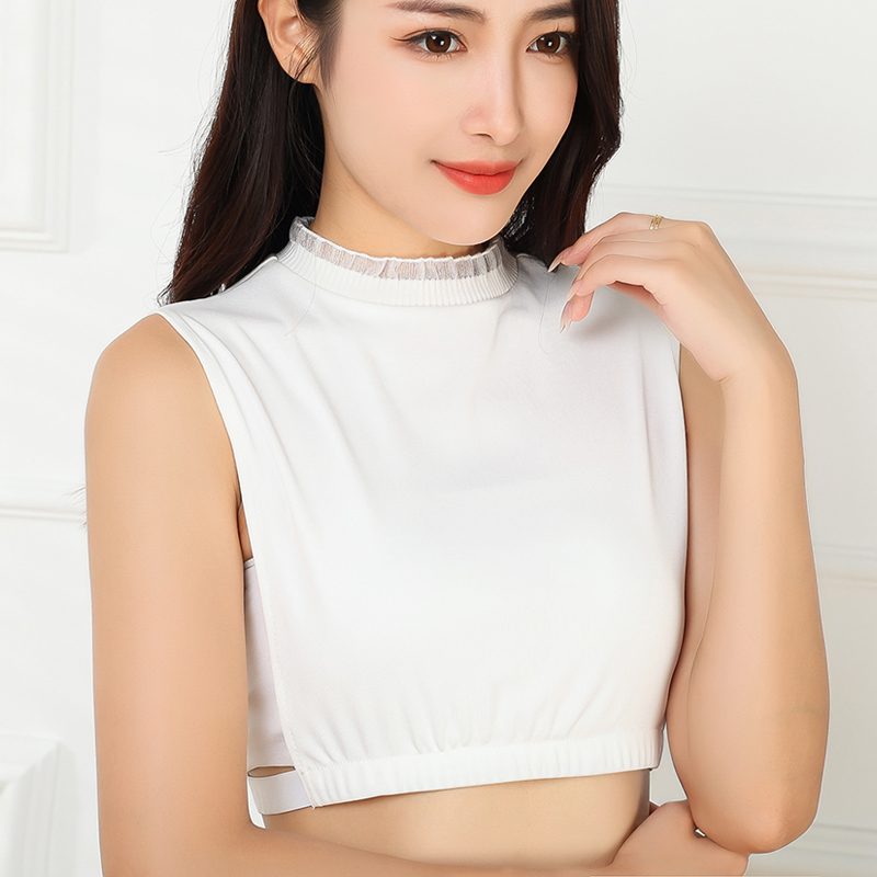 保暖女假领子百搭针织半高领