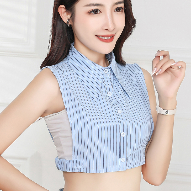 韩版装饰大尖领假领女款衬衣领