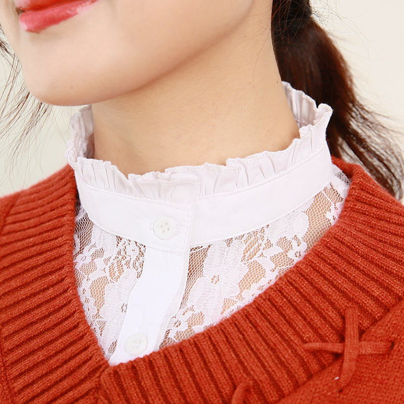芮汀蕾丝韩版装饰甜美百搭假领子