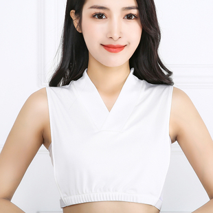 新款汉服交叉领装饰中式v领套头内搭打底针织假领子女士高端百搭