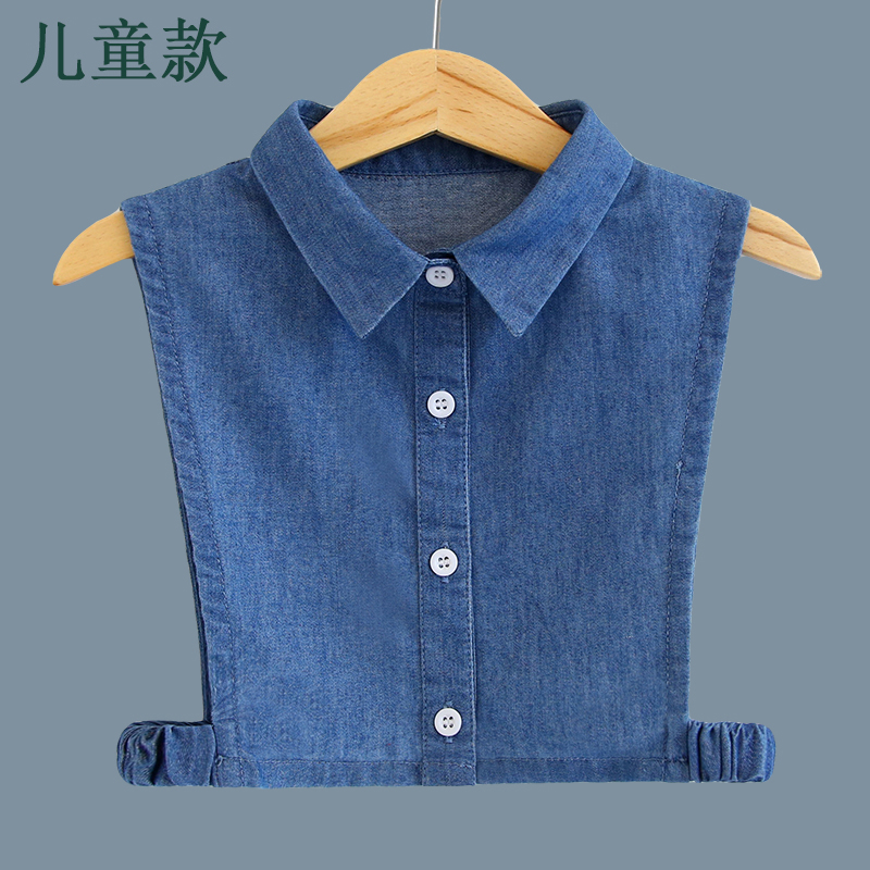芮汀韩国儿童百搭牛仔毛衣衬衫