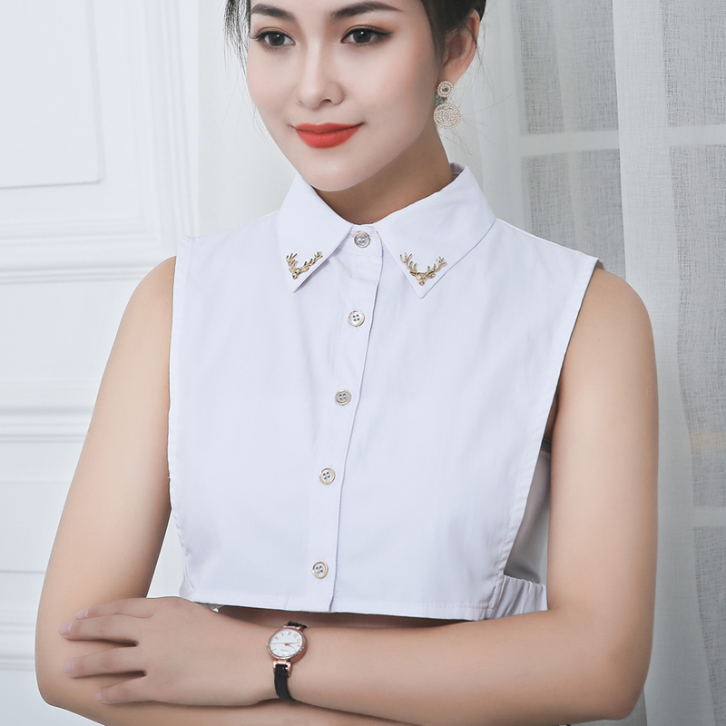 春秋冬季黑白女士大码假领子