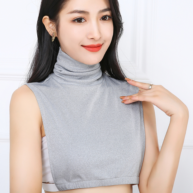 针织假领子女百搭半高领