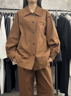 爱情的模漾  韩国代购  AA077（MUTE）翻領中長款外套