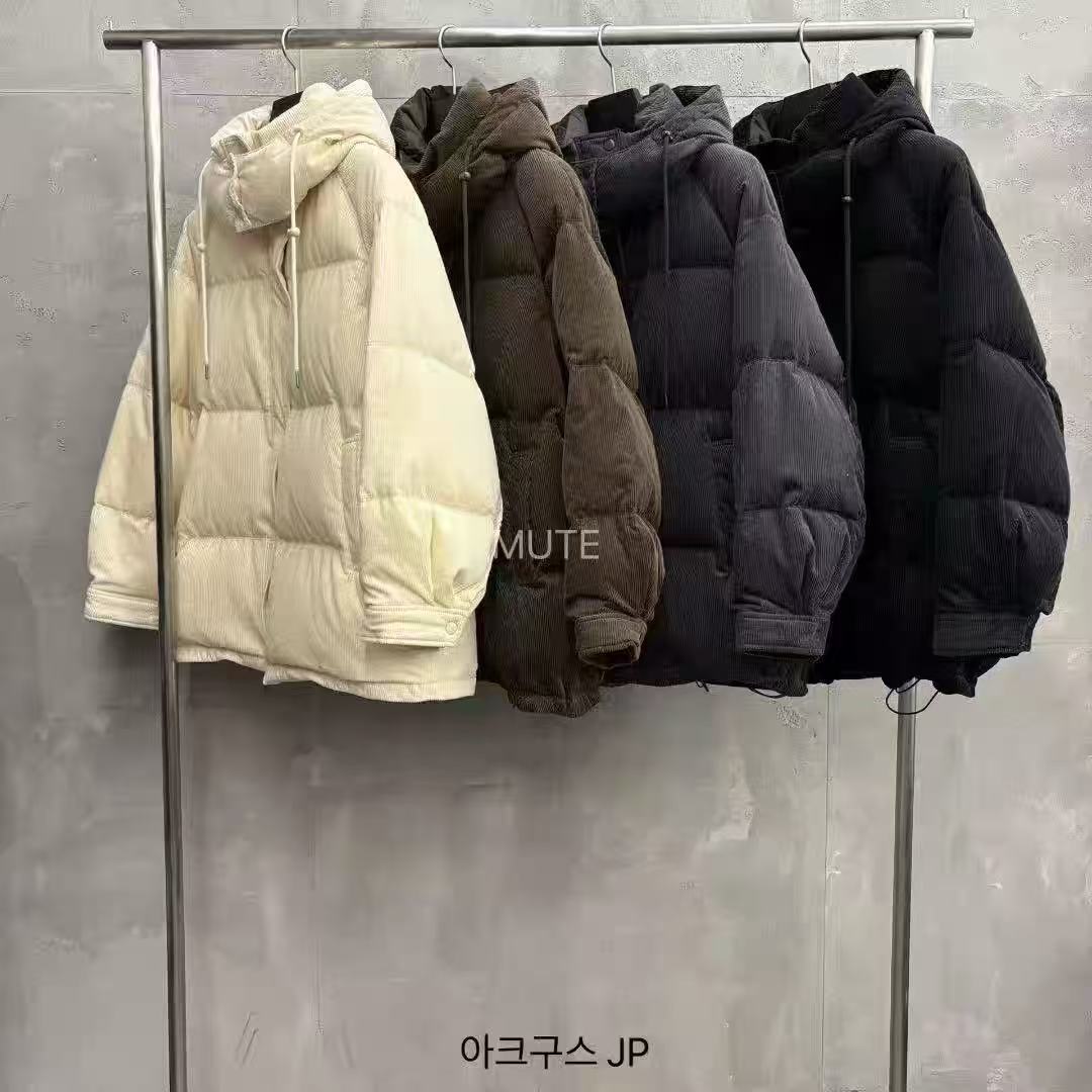 爱情的模漾  韩国代购  PB106（mute）燈芯絨鵝絨羽絨服