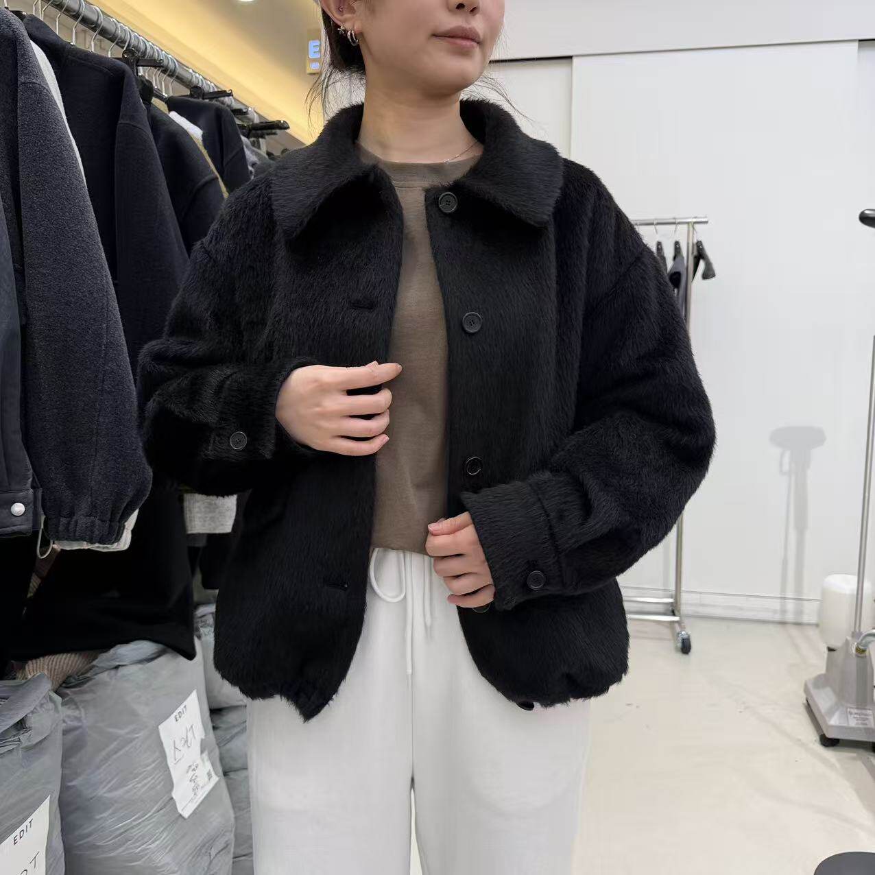 爱情的模漾  韩国代购 PB151（edit）蘇利羊駝毛羊毛外套