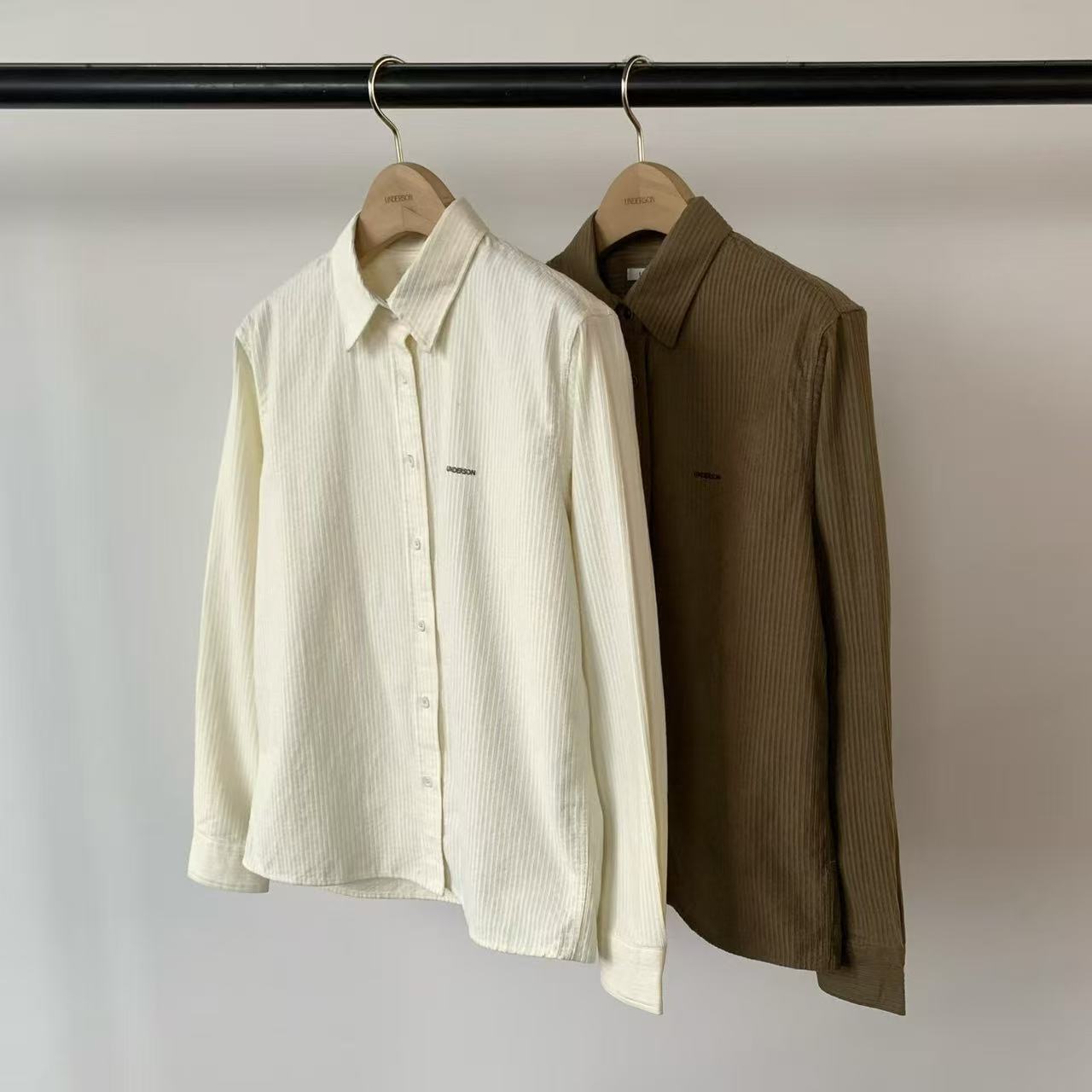 爱情的模漾  韩国代购  KC075（underson）燈芯絨襯衫