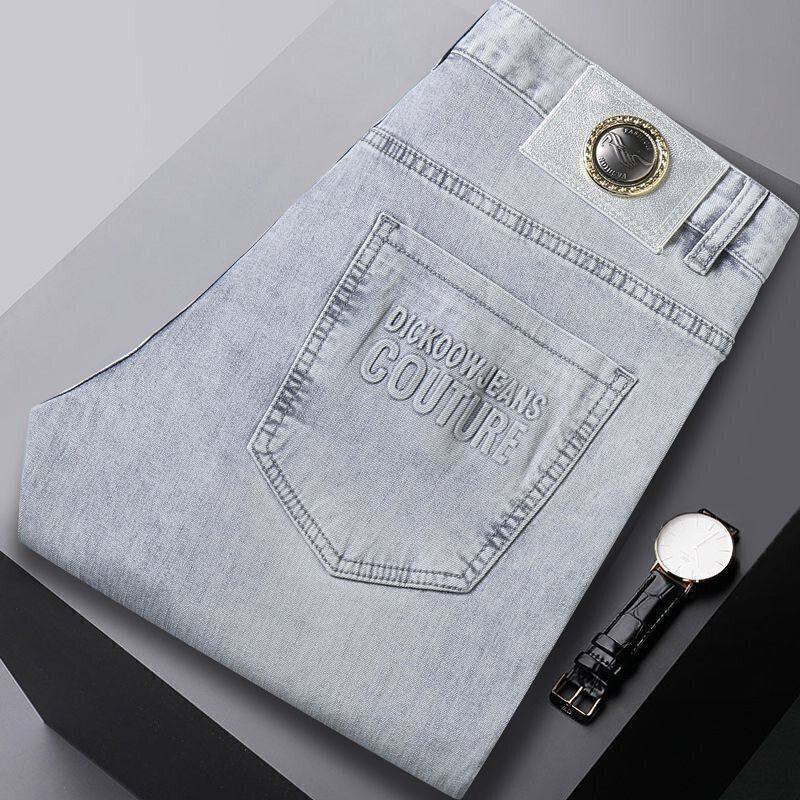 牛仔裤男直筒修身小脚长裤2026年新款男装春秋季潮牌休闲裤子男士