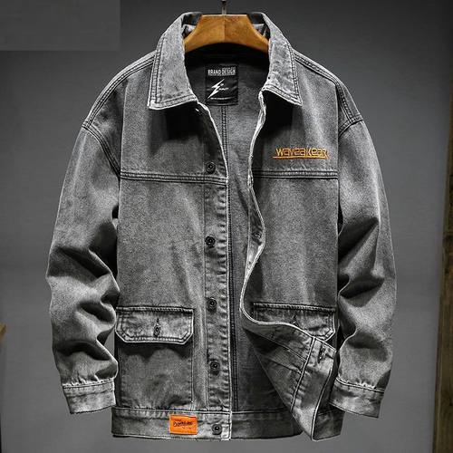 潮牌宽松牛仔潮流男装肥佬新款