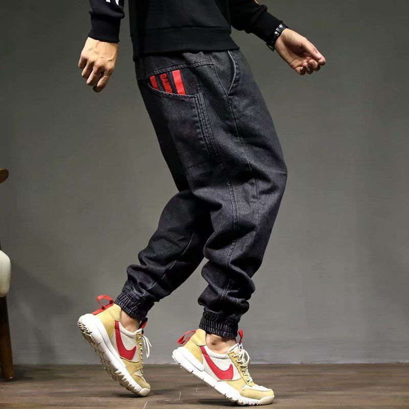 宽松潮牌工装休闲束脚裤韩版潮