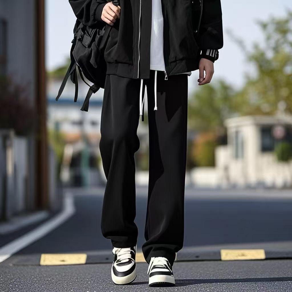 2025春秋牛仔裤男士直筒裤青年潮流痞帅复古休闲裤宽松百搭长裤子
