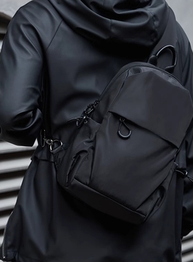 法国MlCANl KONS日系斜挎包男士胸包轻便单肩包时尚休闲出游背包