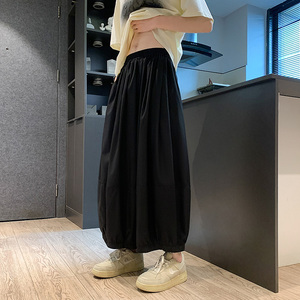 高级感B冰丝高品质阔腿大喇叭裤立体剪裁水桶九分裤K116-P75控98