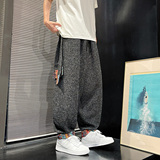 风民族风B冰丝冰感雪花裤九分裤哈伦裤嘻哈裤男K226-P68控88，男装民族服装，电商A005-1