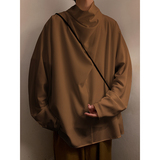 暗黑系新中式R风冰丝小众设计高堆领长袖t恤T09-P55控78，男装T恤，电商A005-1