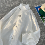 新中式J风缎面提花暗纹立领小众金属扣盘扣衬衫男CS13-P80控98,男装衬衫,电商A005-1,电商基地 新中式J风缎面提花暗纹立领小众金属扣盘扣衬衫男CS13-P80控98,男装衬衫,电商A005-1,电商基地