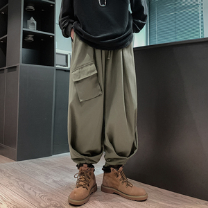 版型已注册美式复古嘻哈A大口袋设计感阔腿工装冲锋裤K83-P68控88图片