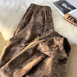 潮机能工装E暗花灯芯绒大口袋阔腿裤束脚长裤K131-P65控88，男装工装外套，电商A005-1