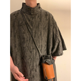 风H新中式风高领盘扣破洞镂空乞丐装冰丝t恤T35-P68控88，男装T恤，电商A005-1