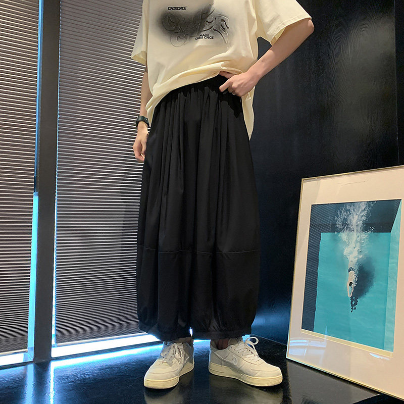 高级感B冰丝高品质阔腿大喇叭裤立体剪裁水桶九分裤K116-P75控98,男装休闲裤,电商A005-1