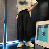 高级感B冰丝高品质阔腿大喇叭裤立体剪裁水桶九分裤K116-P75控98，男装休闲裤，电商A005-1