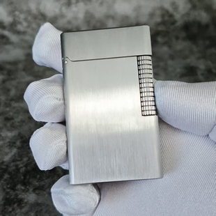 圣哥原创机械火灵兽手工超薄矮胖宽版高端钛合金侧滑机煤油打火机