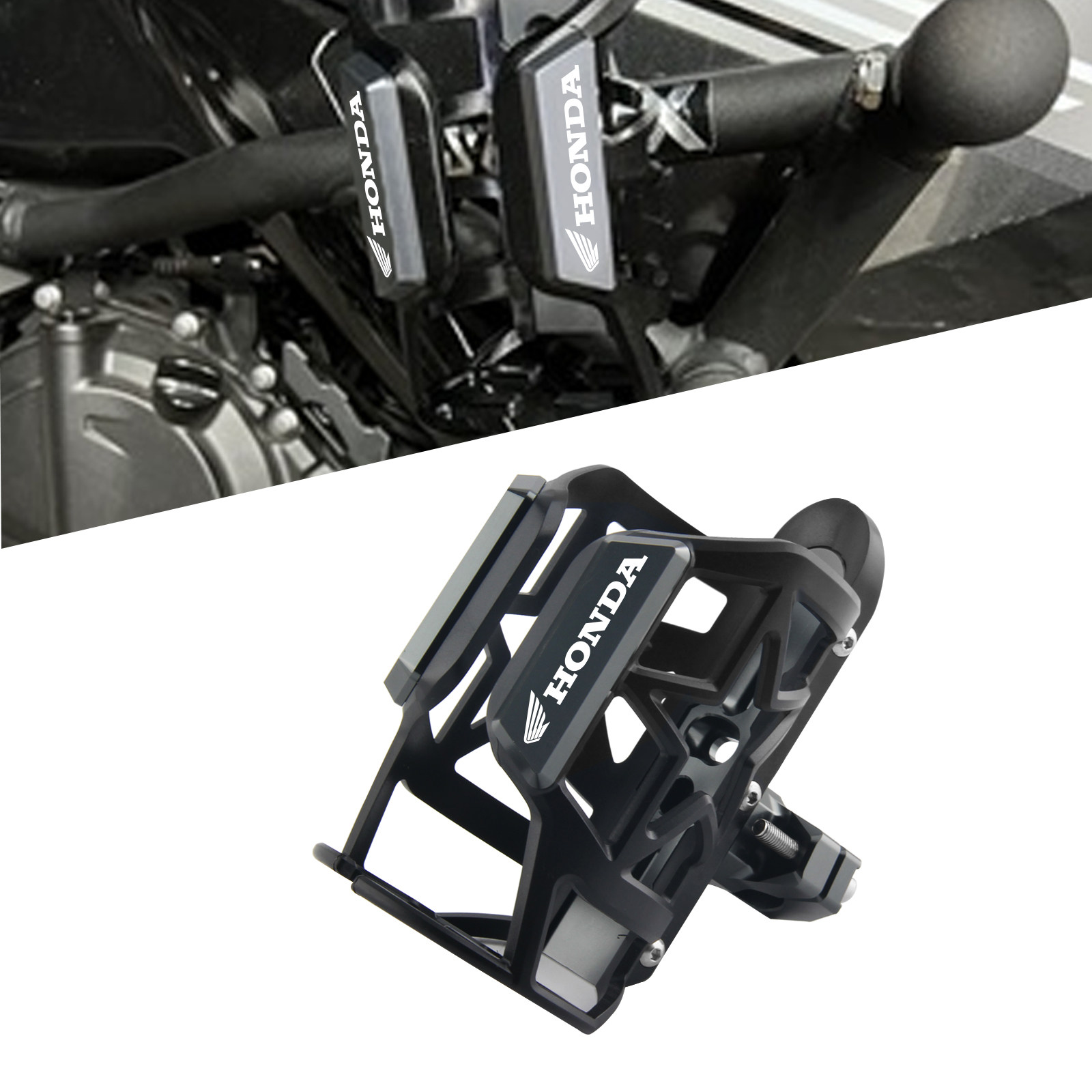 适用于本田CB400X/400F CB400SF 改装保险杠水壶支架CB500X水杯架