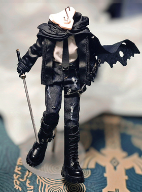 阿巳3.0明月体修罗丸北冥12分OB娃衣皮夹克披风衬衣牛仔裤