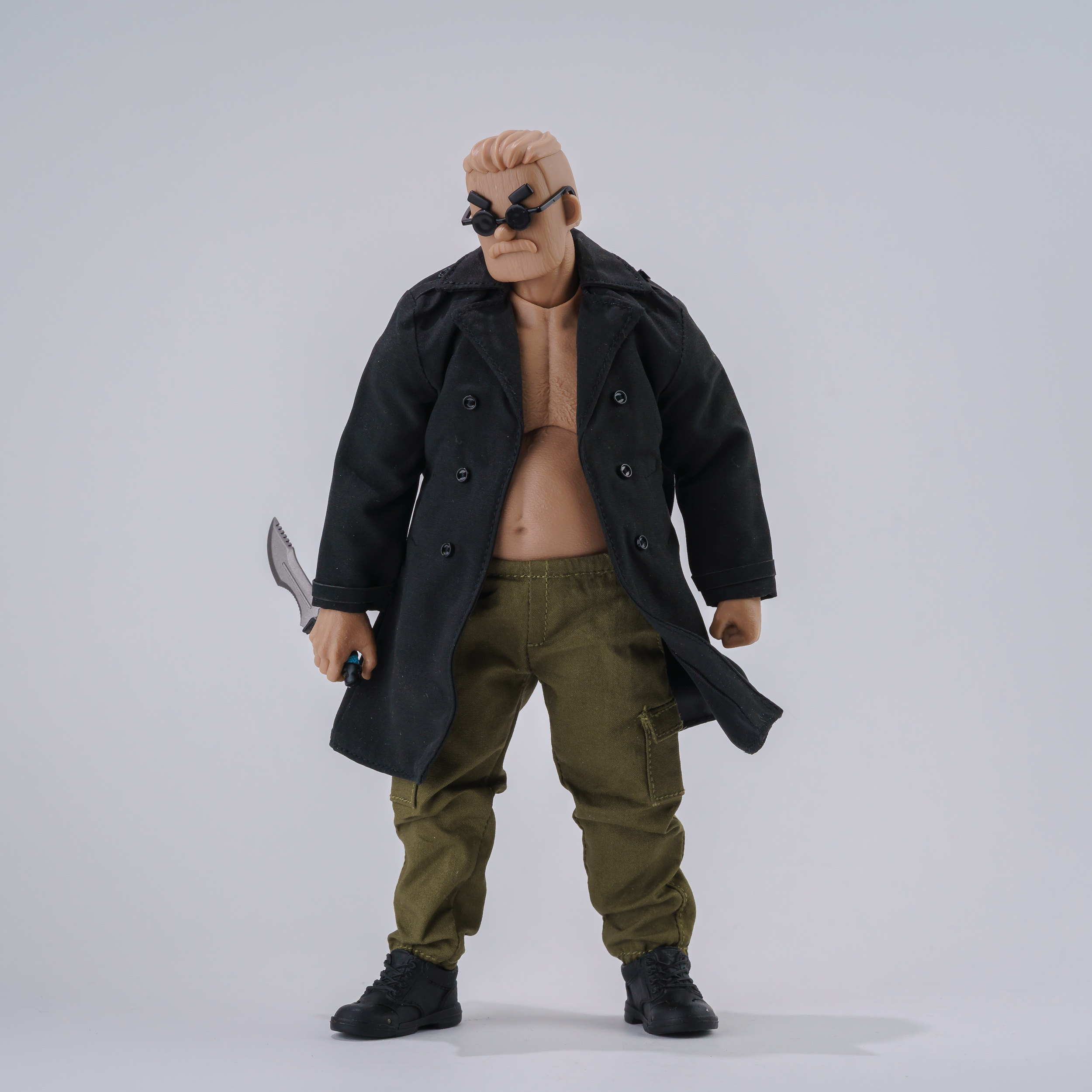 1/10 6寸方大头中年胖素体超强壮类 Adam束脚工装裤黑风衣,模玩/动漫/周边/娃圈三坑/桌游,可动/兵人/雕像专区,淘宝优惠券,粉丝福利购,淘宝优惠卷