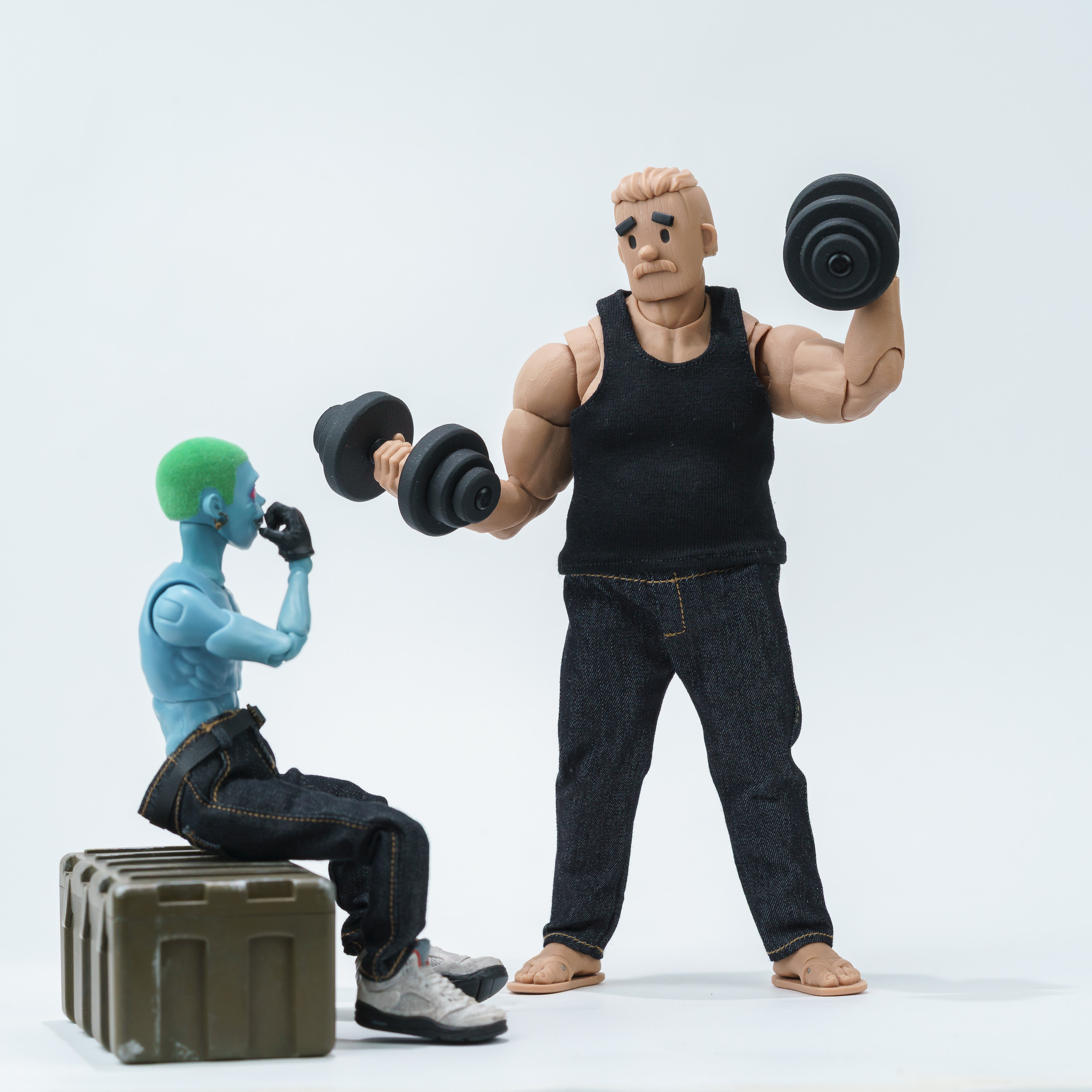 1/10 6寸超强壮体NT03方大头中年胖素体背心牛仔裤,模玩/动漫/周边/娃圈三坑/桌游,可动/兵人/雕像专区,淘宝优惠券,粉丝福利购,淘宝优惠卷