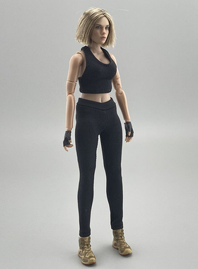 现货1/12兵人衣服女生TBL素体现代6寸机娘手办紧身瑜伽裤抹胸背心