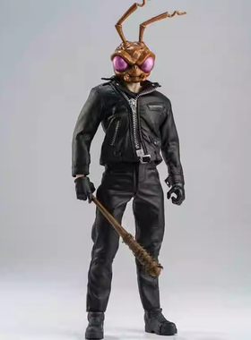 1/12兵人衣服6寸romankeyNW壮方大头终结者朋克机车夹克皮衣套装