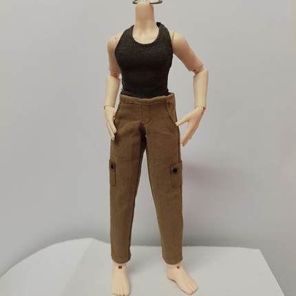 阿巳3.0bjd12分娃衣1/12兵人衣服 女 机娘TBL素体现代6寸装裤背心
