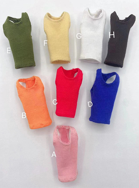 现货1/12可动人偶兵人衣服 女TBL素体现代6寸手办工装裤 背心卫衣