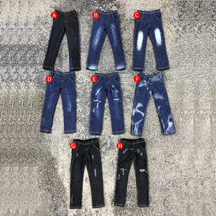 6寸可動人偶VT壯版 12兵人衣服裝 男新款 現貨 潮流玩具洗水牛仔褲