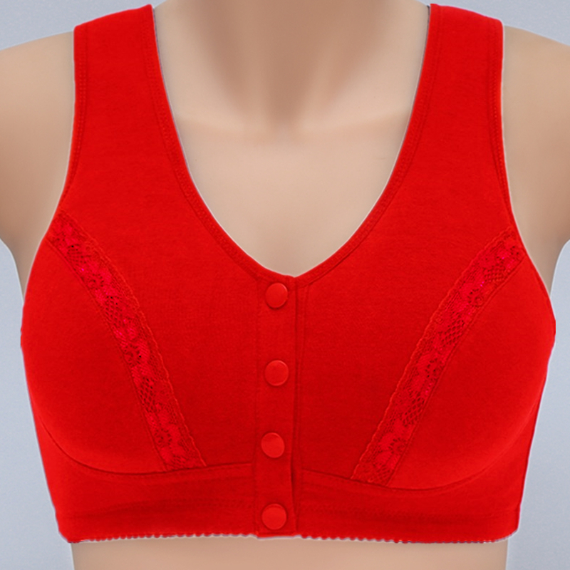 纯棉内衣女无钢圈胸罩运动文胸