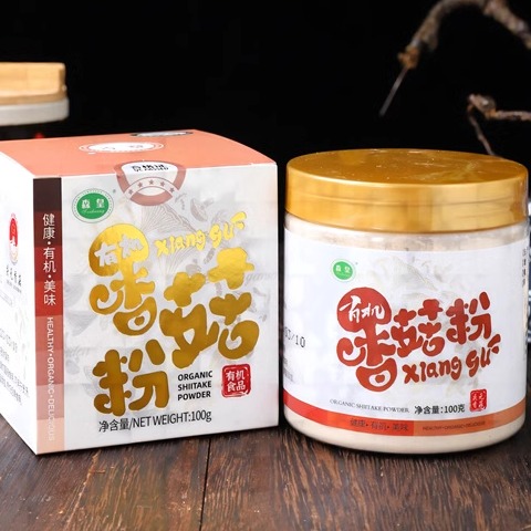 森皇有机香菇粉粥面搭配饺子馅调味提鲜庆元香菇美味出口源头工厂