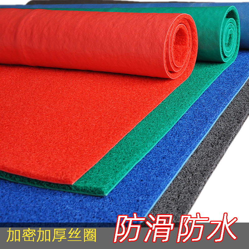 入户门口脚垫门厅塑料室外防滑垫丝圈地垫门垫垫红地毯迎宾垫定制