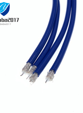 蓝色RG142 高频率18G信号线 低损耗超柔性电缆 RG223 SFF-50-3