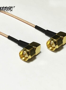 RF-SMA公对公连接线 SMA-JW SMA公弯头 内螺纹内针 RG178射频信号