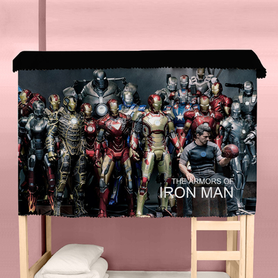 床帘漫威钢铁侠Ironman学生宿舍寝室上下铺上床下桌遮光防尘蚊帐