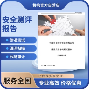 软件渗透测试报告WEB漏洞扫描APP网络安全评估CCRC代码审计等保