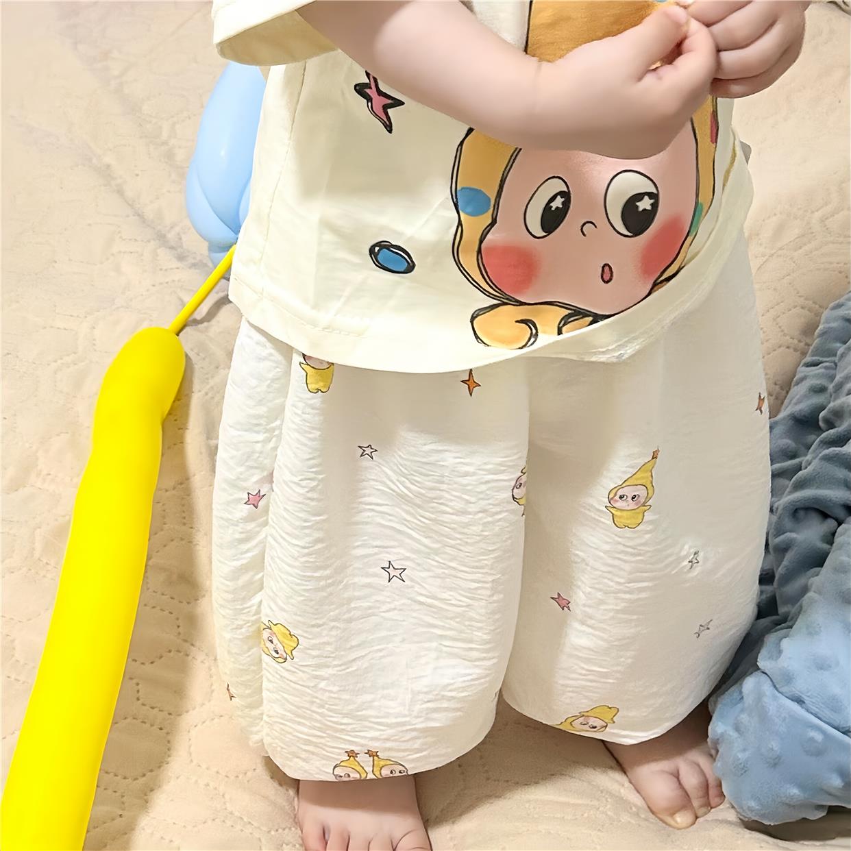 宝宝防蚊裤夏季薄款小月龄婴幼儿裤子亲肤透气可外穿男女童1-2岁