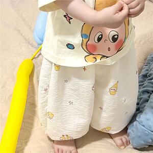 宝宝防蚊裤夏季薄款小月龄婴幼儿裤子亲肤透气可外穿男女童1-2岁