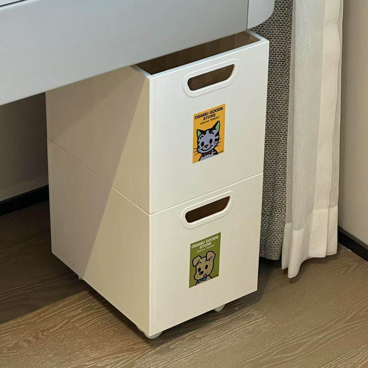 原田治收纳箱带轮可移动桌下书本整理箱家用大容量置物架多层储物,收纳整理,收纳箱,淘宝优惠券,粉丝福利购,淘宝优惠卷