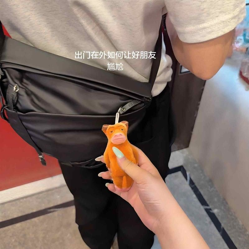 叫妈妈~牛来语音挂件学生书包装饰小挂件钥匙扣整蛊玩偶送好朋友