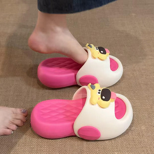 多巴胺小狗凉拖鞋女外穿厚底防滑一字拖2026夏季新款室内居家可爱